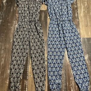 Girls bundle Printed Elastic-Waist Jumpsuit